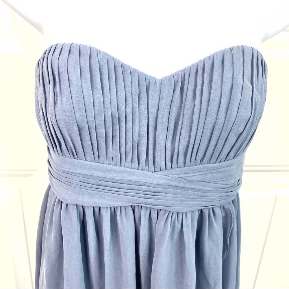 BHLDN Hitherto Blue Strapless Alice Dress - Picture 3 of 6